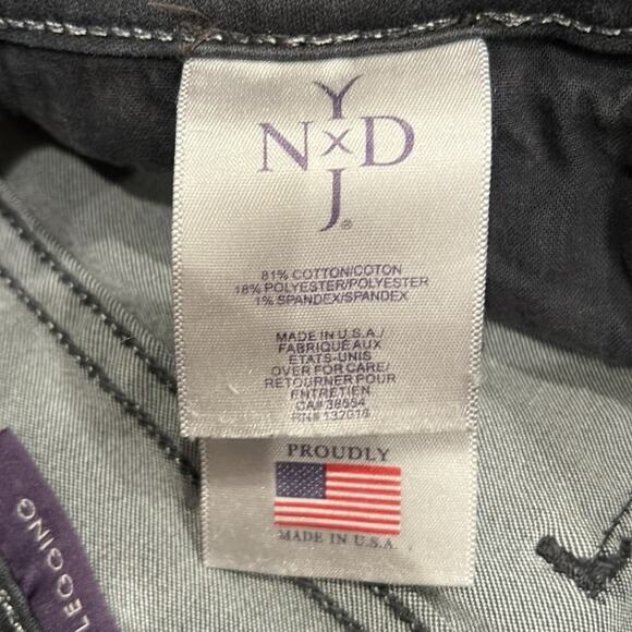 NYDJ Eclipse Dark Grey Denim Leggings Size 6P Inseam 26.5" - Picture 7 of 7